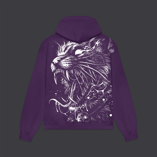 Satanicat Hoodie Purple Reign