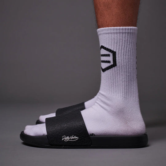 3D Monogram Slippers Black