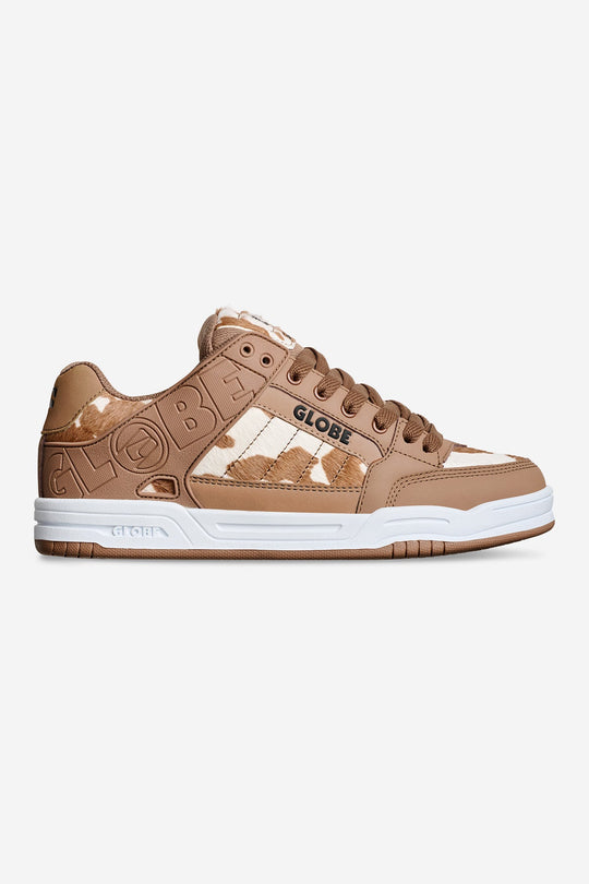 TILT - BROWN/WHITE COW - SHOES