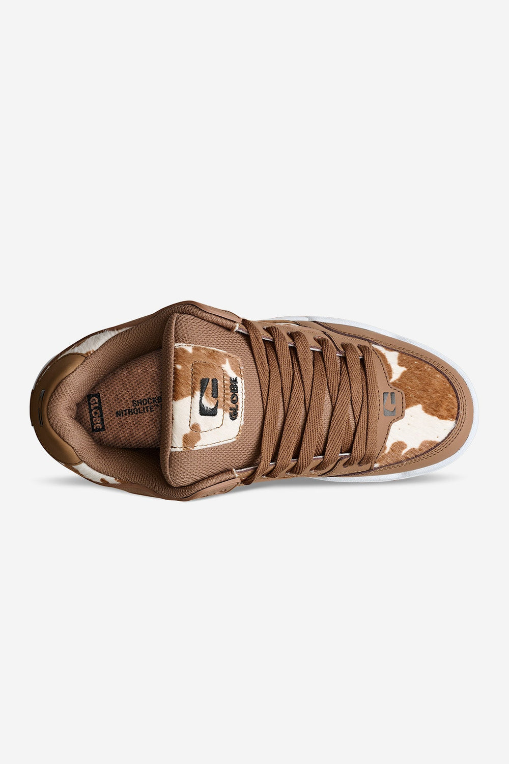 TILT - BROWN/WHITE COW - SHOES