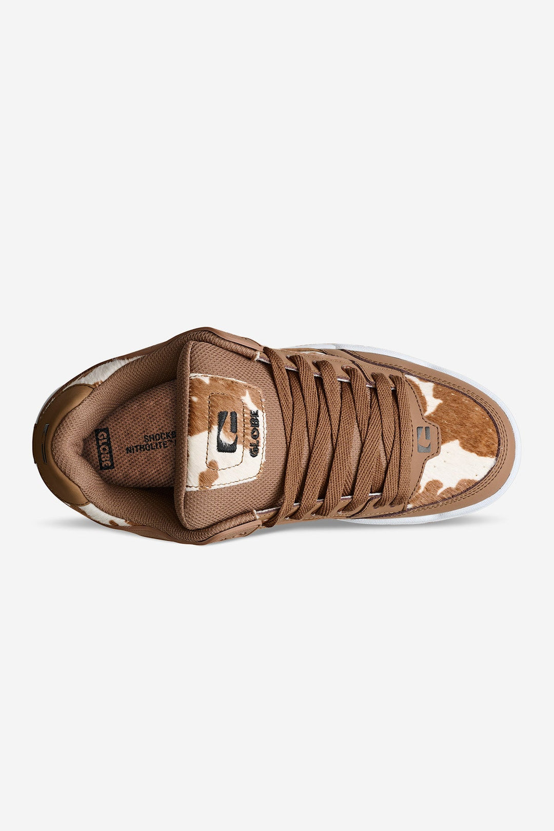 TILT - BROWN/WHITE COW - SHOES