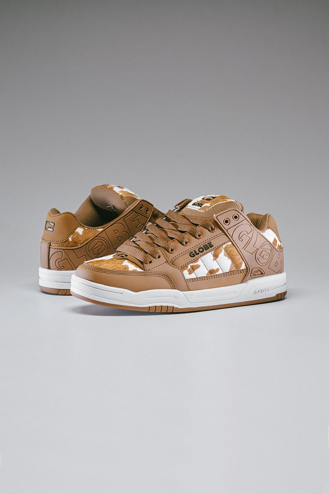 TILT - BROWN/WHITE COW - SHOES