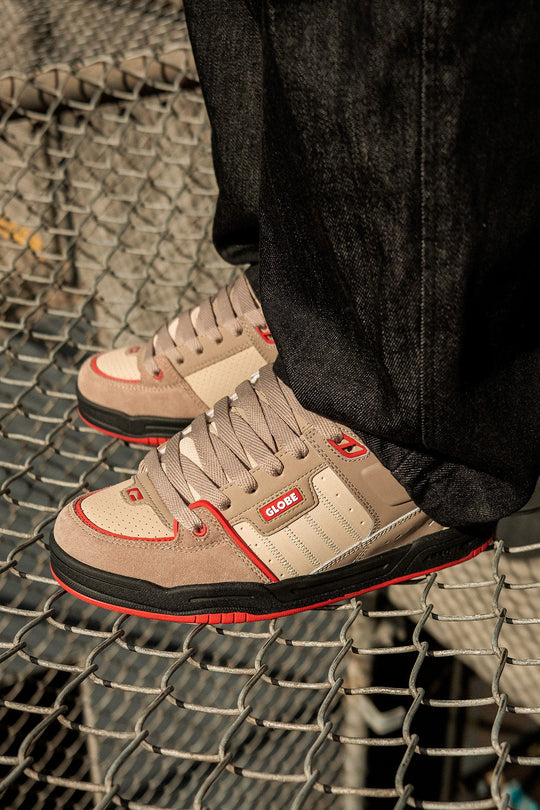 FUSION - KHAKI/RED