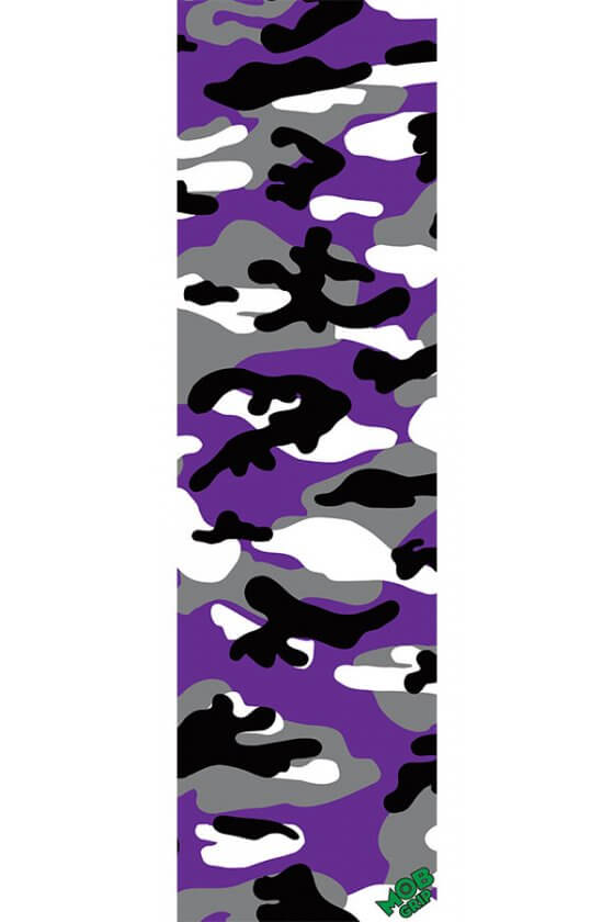 9in x 33in Purple Camo Sheet Mob Skateboard Grip Tape