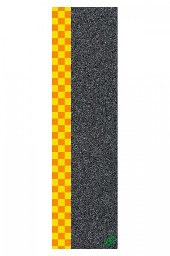 Mob - Griptape Grafica Checker Strip Orange Yellow Grip Tape 9in x 33in