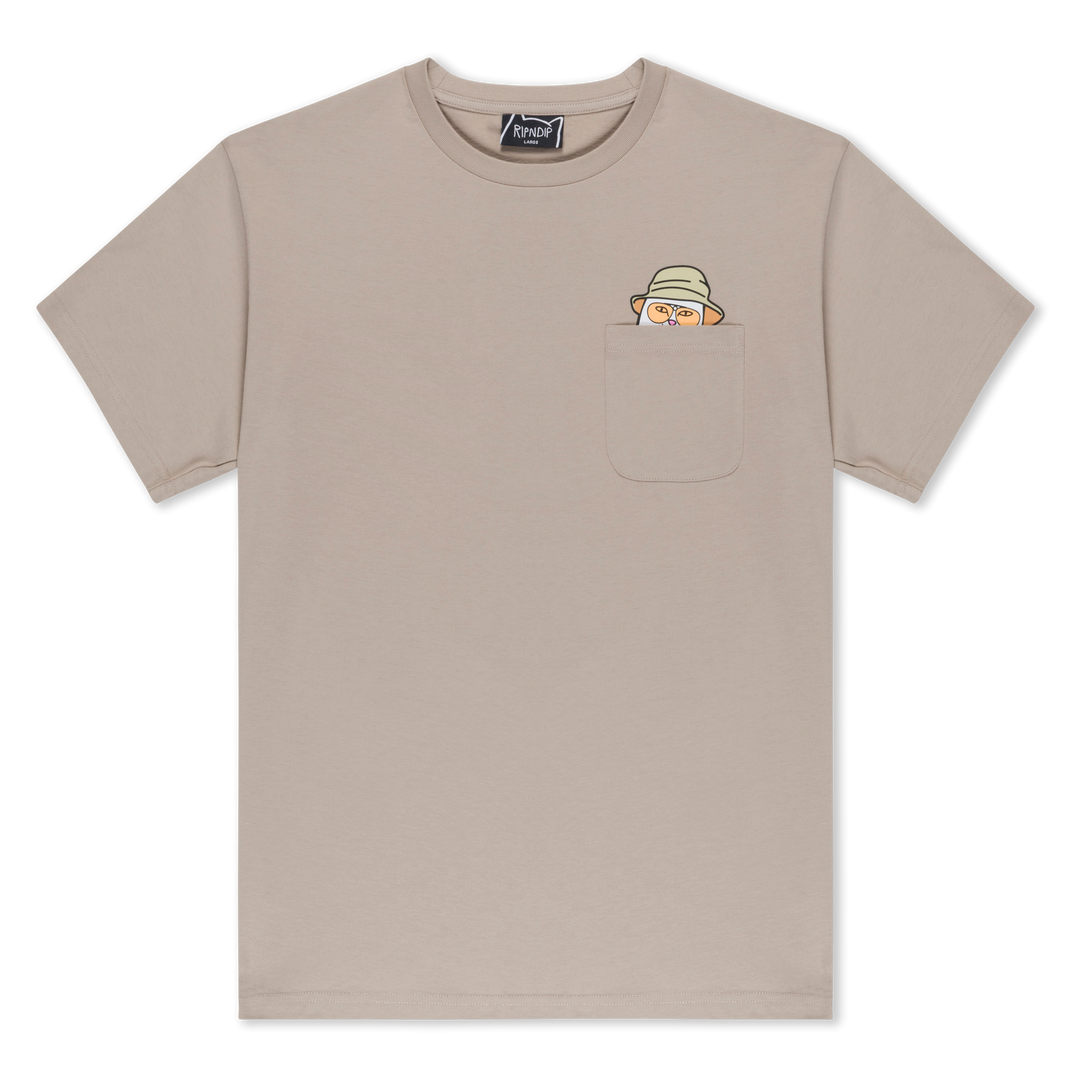 NERMAL S THOMPSON POCKET TEE (TAN)
