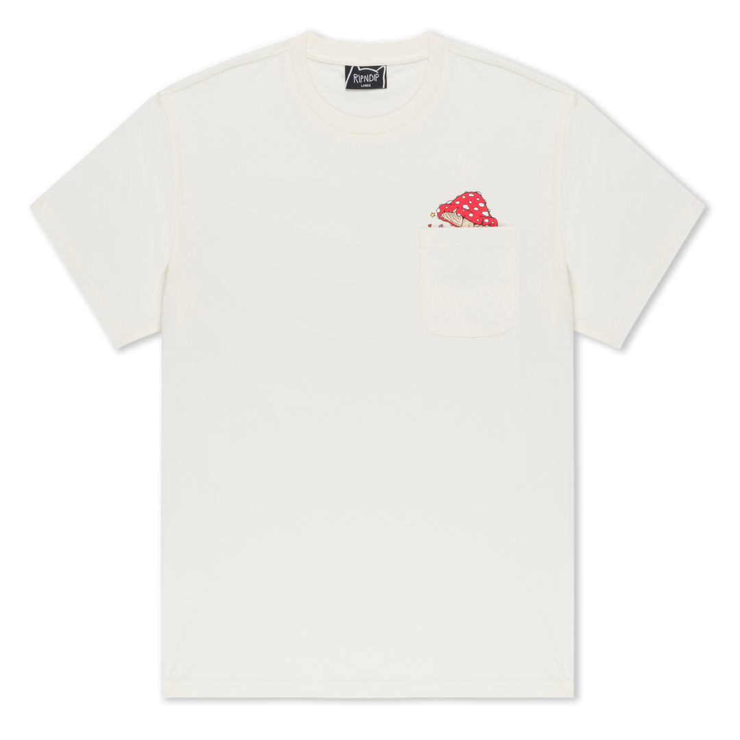 FUNNY FUNGUS POCKET TEE (BONE)