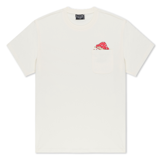 FUNNY FUNGUS POCKET TEE (BONE)