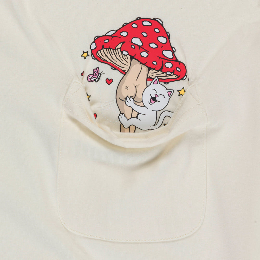 FUNNY FUNGUS POCKET TEE (BONE)