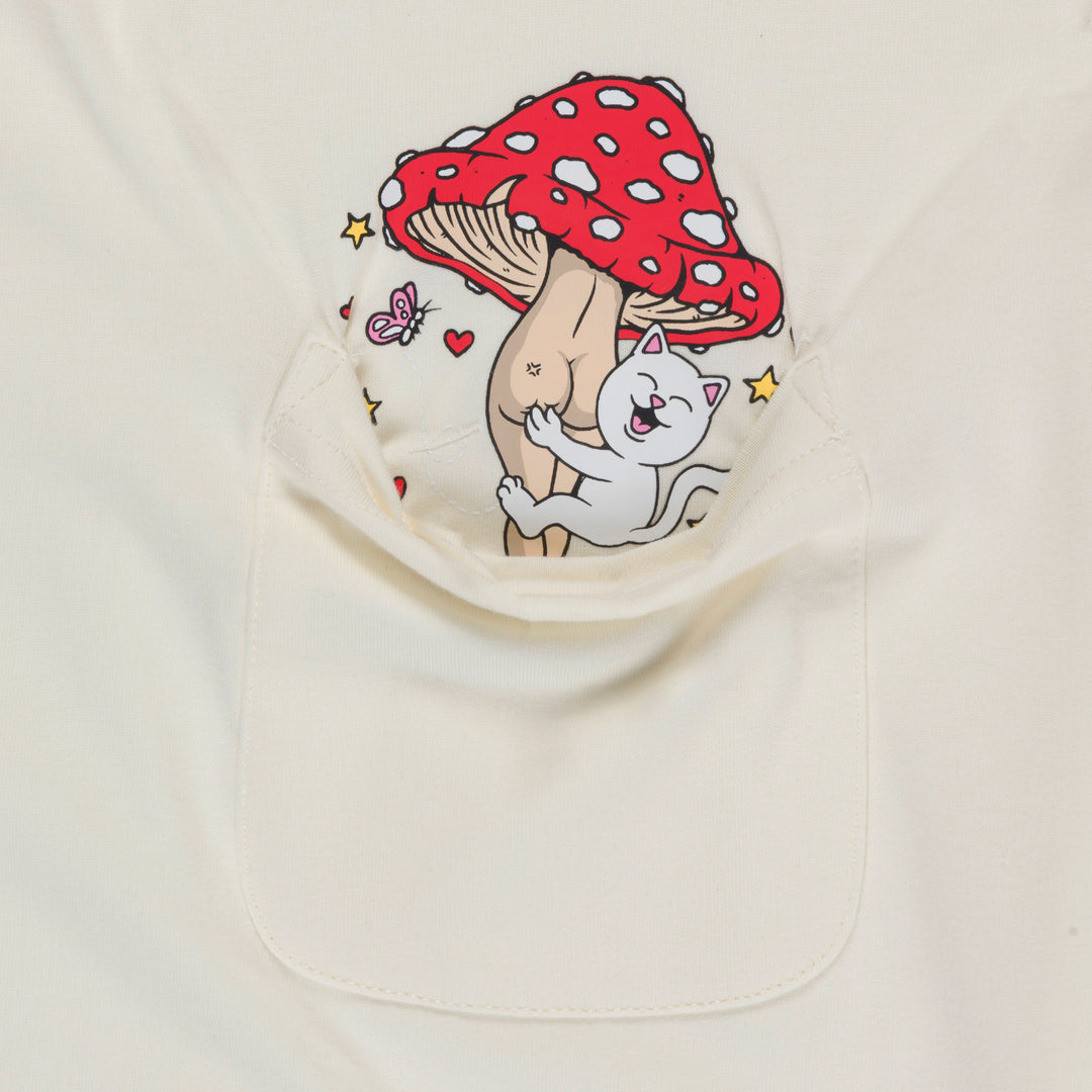 FUNNY FUNGUS POCKET TEE (BONE)