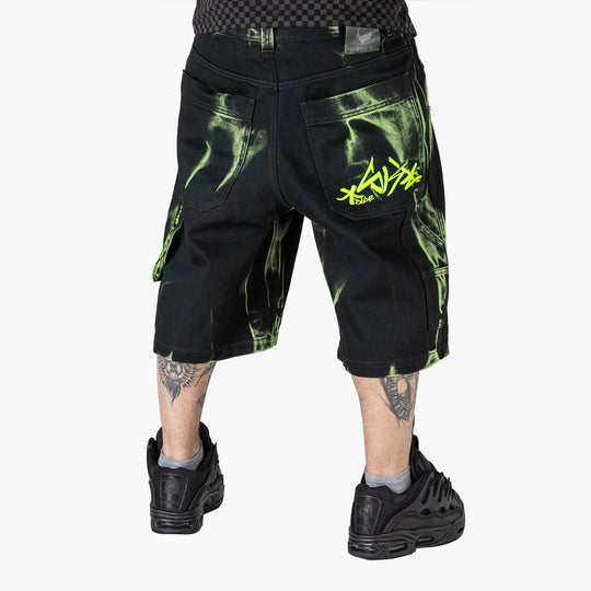 THE BLUESKIN NERO E FLUO SHORT LOGO FLUO