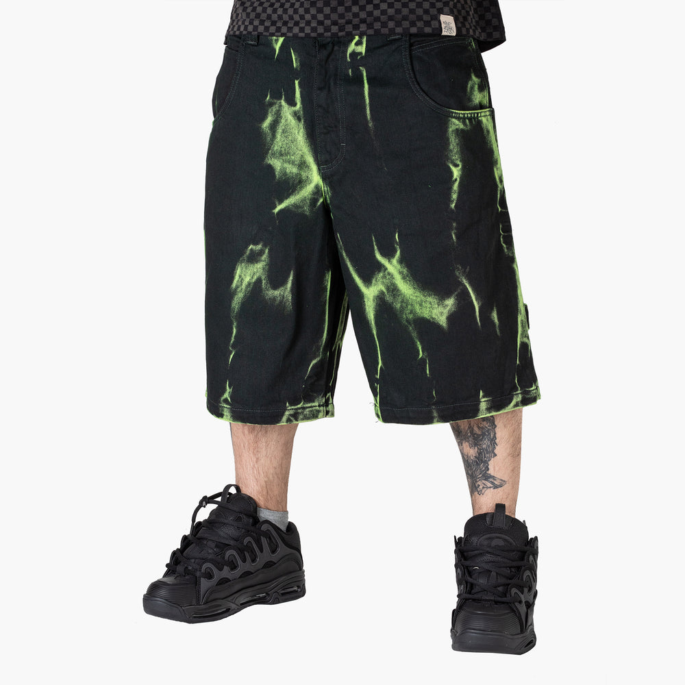 THE BLUESKIN NERO E FLUO SHORT LOGO FLUO