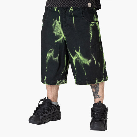 THE BLUESKIN NERO E FLUO SHORT LOGO FLUO