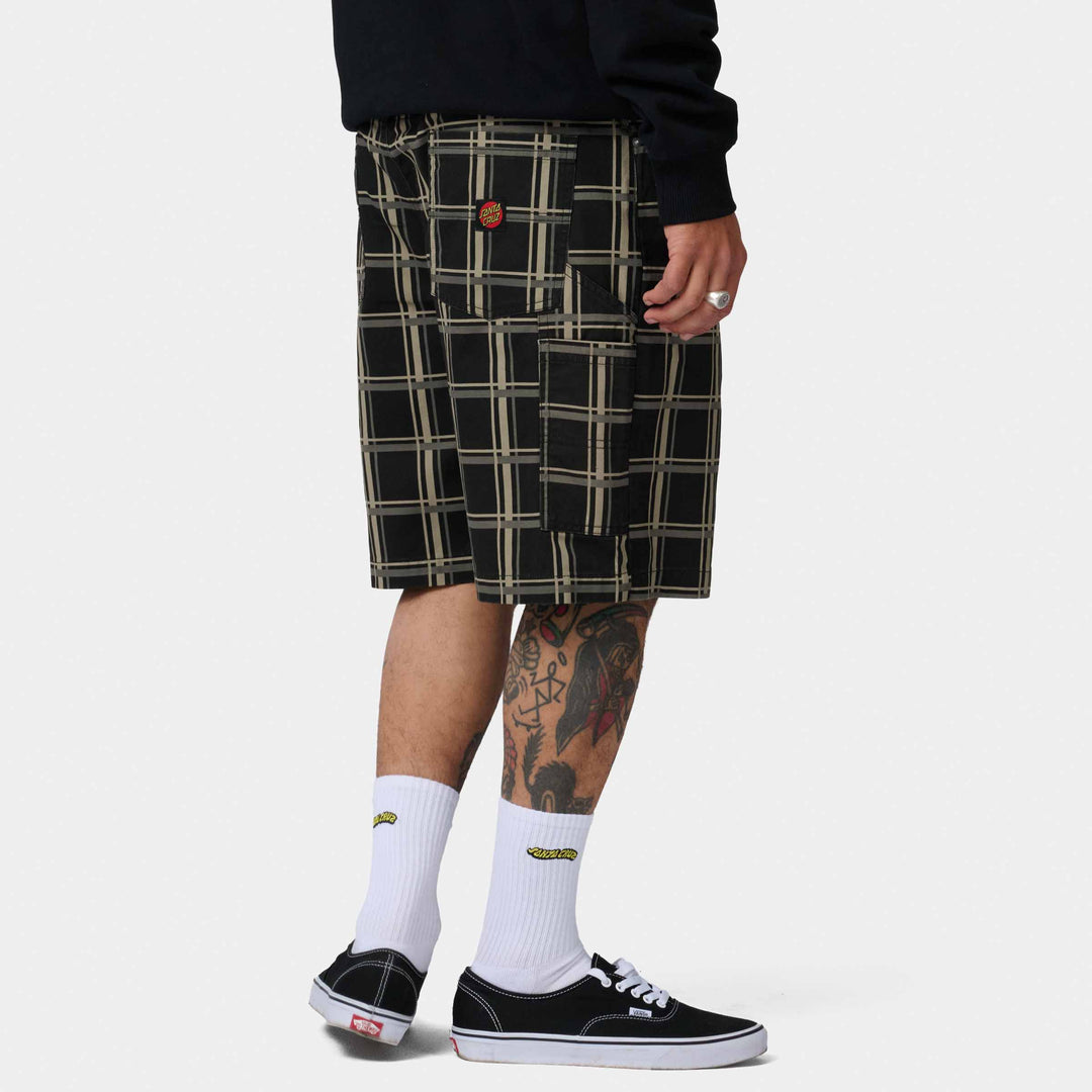 Carpenter Big Shorts Black Check