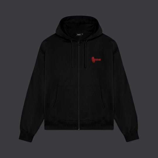 Corruption Zip Hoodie Black