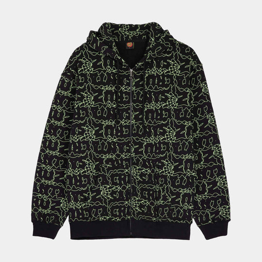 Punk Web Zip Hoodie