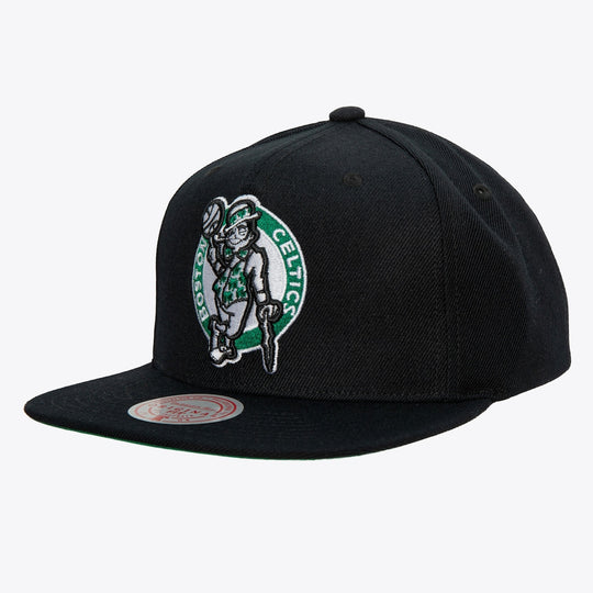 Black Boston Celtics Hardwood Classics Top Spot Snapback Hat