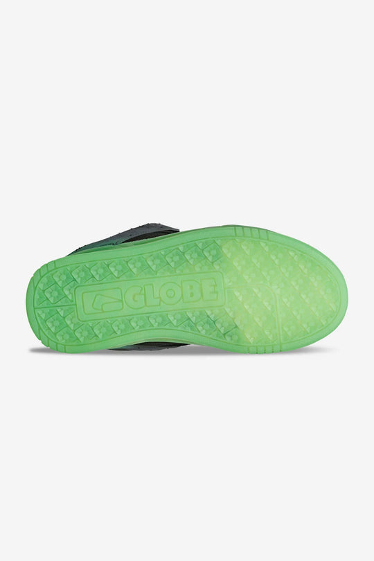 Tilt Bambini nero/verde skateboard scarpe Black/Green Stipple