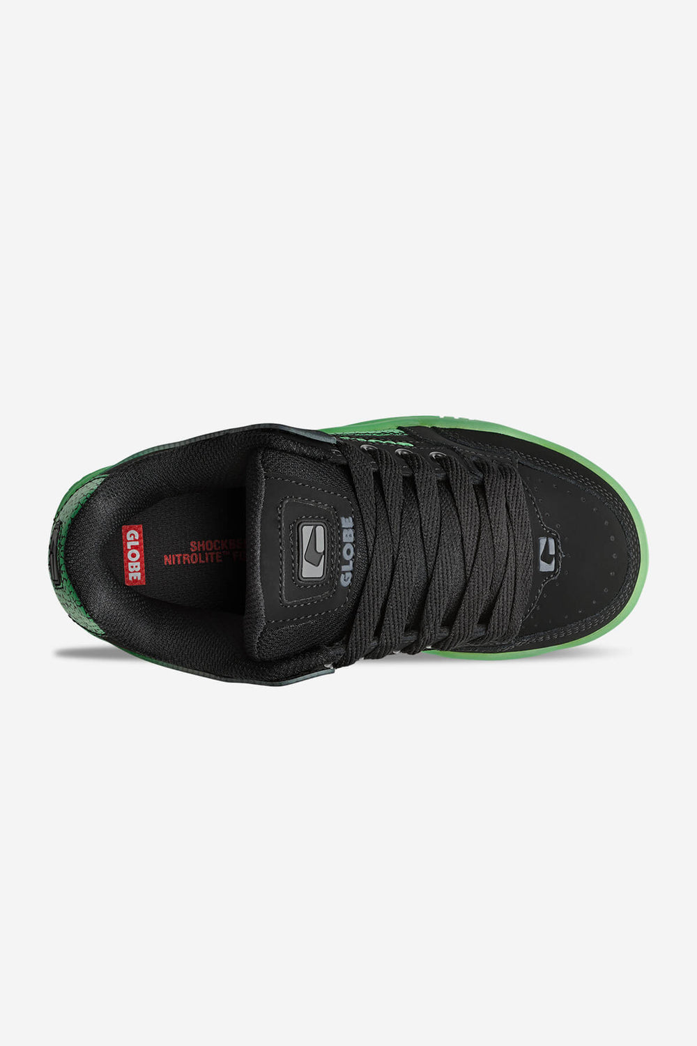 Tilt Bambini nero/verde skateboard scarpe Black/Green Stipple