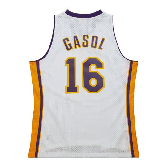 Swingman Pau Gasol Los Angeles Lakers White Los Lakers 2008 Jersey