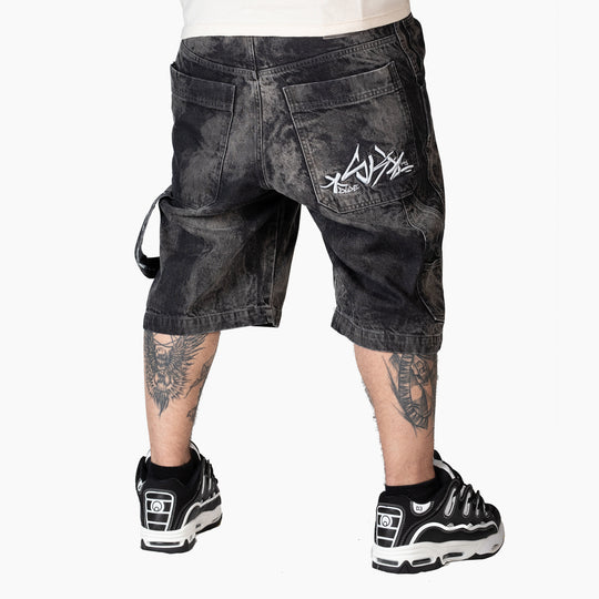 THE BLUESKIN BLACK SFUMATO SHORT LOGO BIANCO