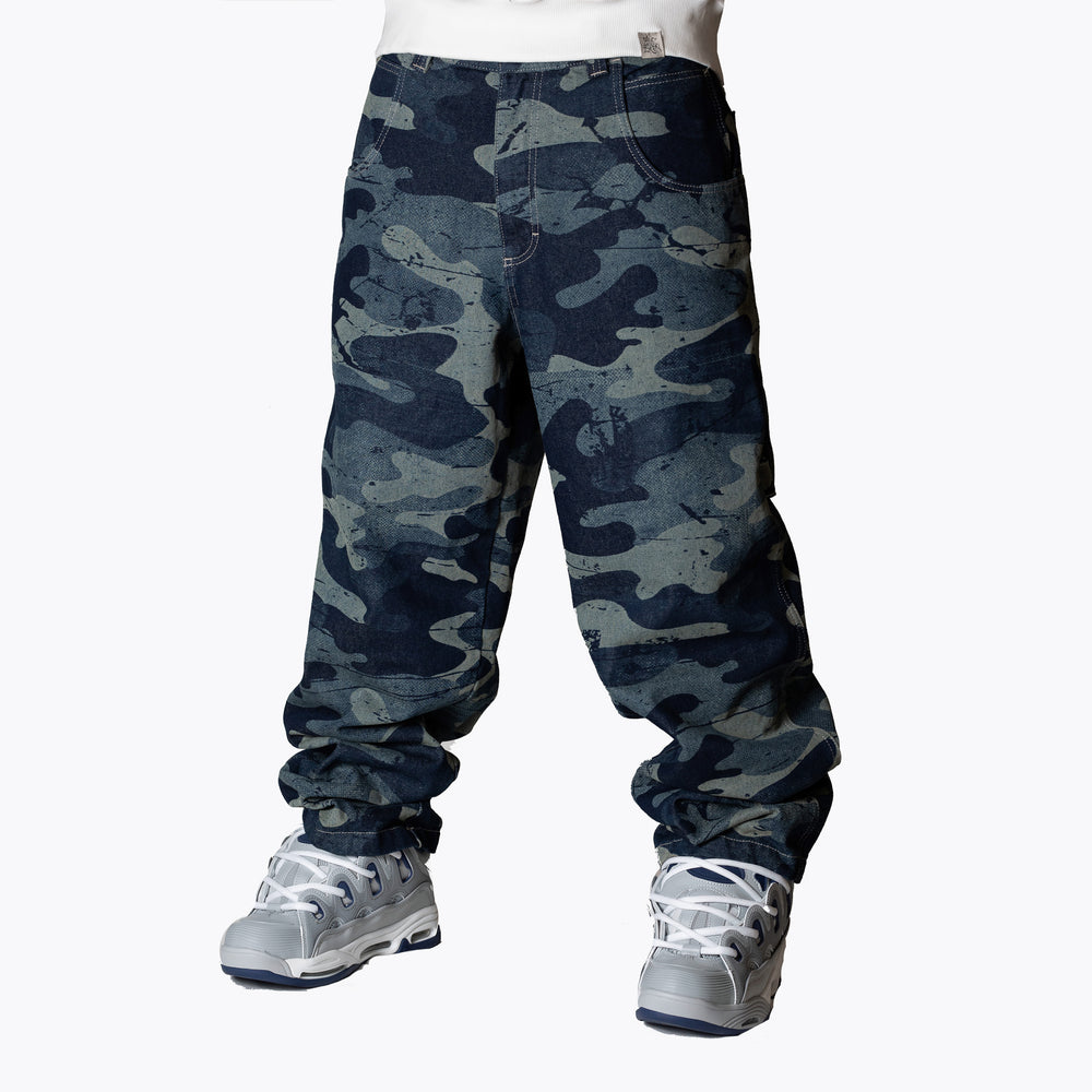 pantaloni baggy The Blueskin Laser camo