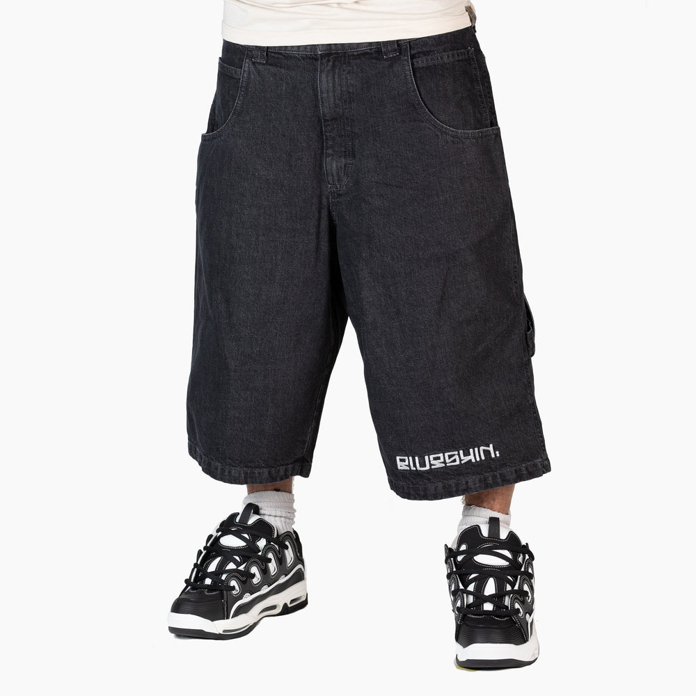 BERMUDA IN JEANS UOMO BAGGY, HIP HOP, RAP E SKATE - THE BLUESKIN