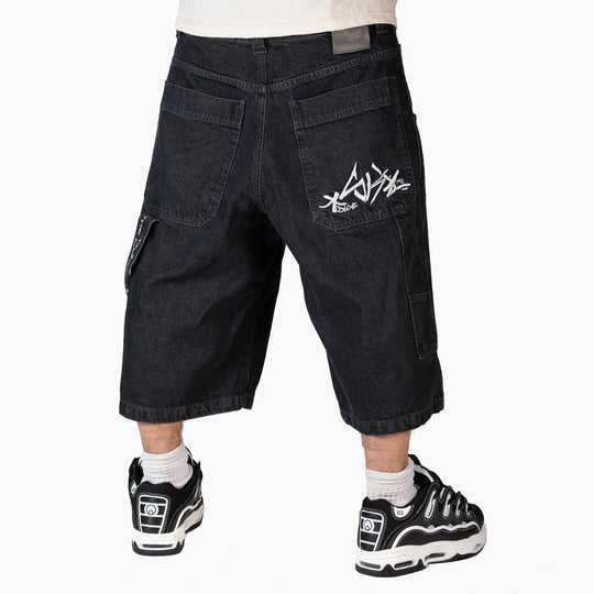 BERMUDA IN JEANS UOMO BAGGY, HIP HOP, RAP E SKATE - THE BLUESKIN