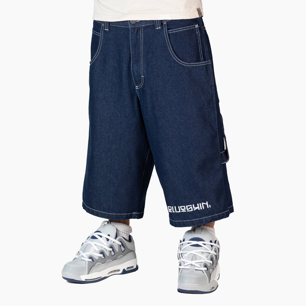 BERMUDA IN JEANS UOMO BAGGY, HIP HOP, RAP E SKATE - THE BLUESKIN