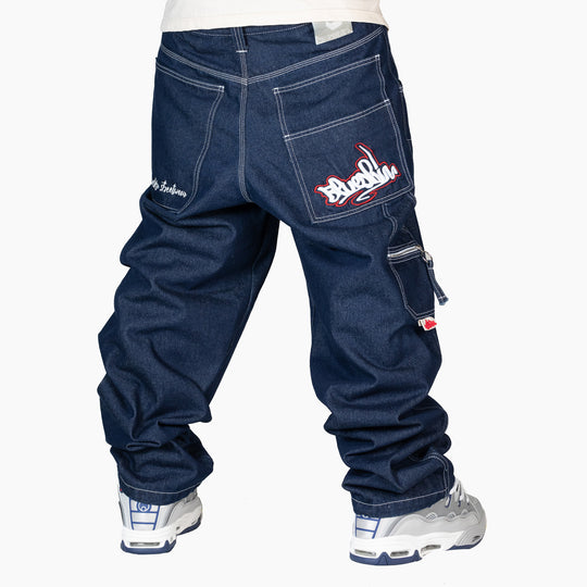 JEANS UOMO BLU BAGGY BLUESKIN WAREKO