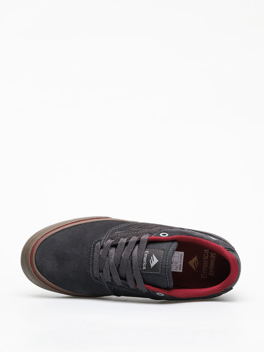 Emerica The Reynolds Low Vulc Shoes (grigio scuro / grigio / rosso)