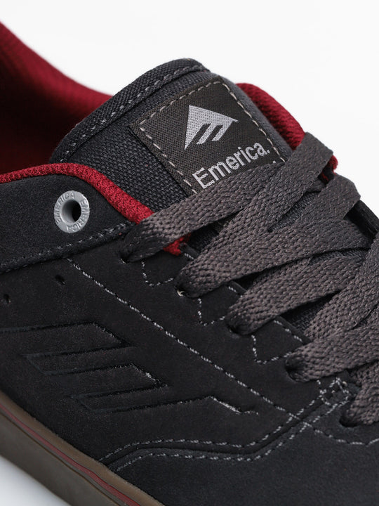 Emerica The Reynolds Low Vulc Shoes (Dark Gray / Gray / Red) 