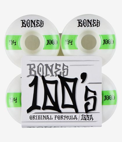 BONES 100'S-OG #19 V4 RUOTE (WHITE GREEN) 54MM 100A PACCO DA 4