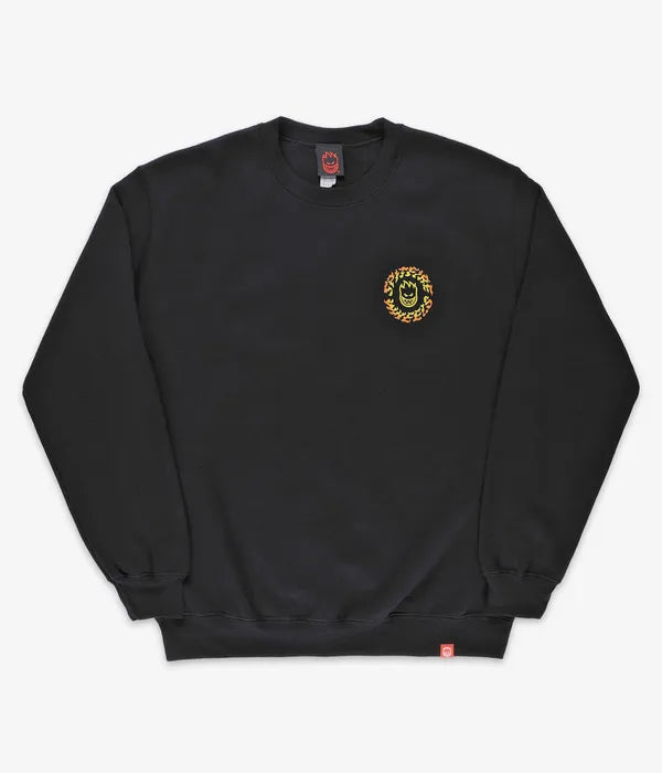 SPITFIRE TORCHED SCRIPT SWEATSHIRT BLACK