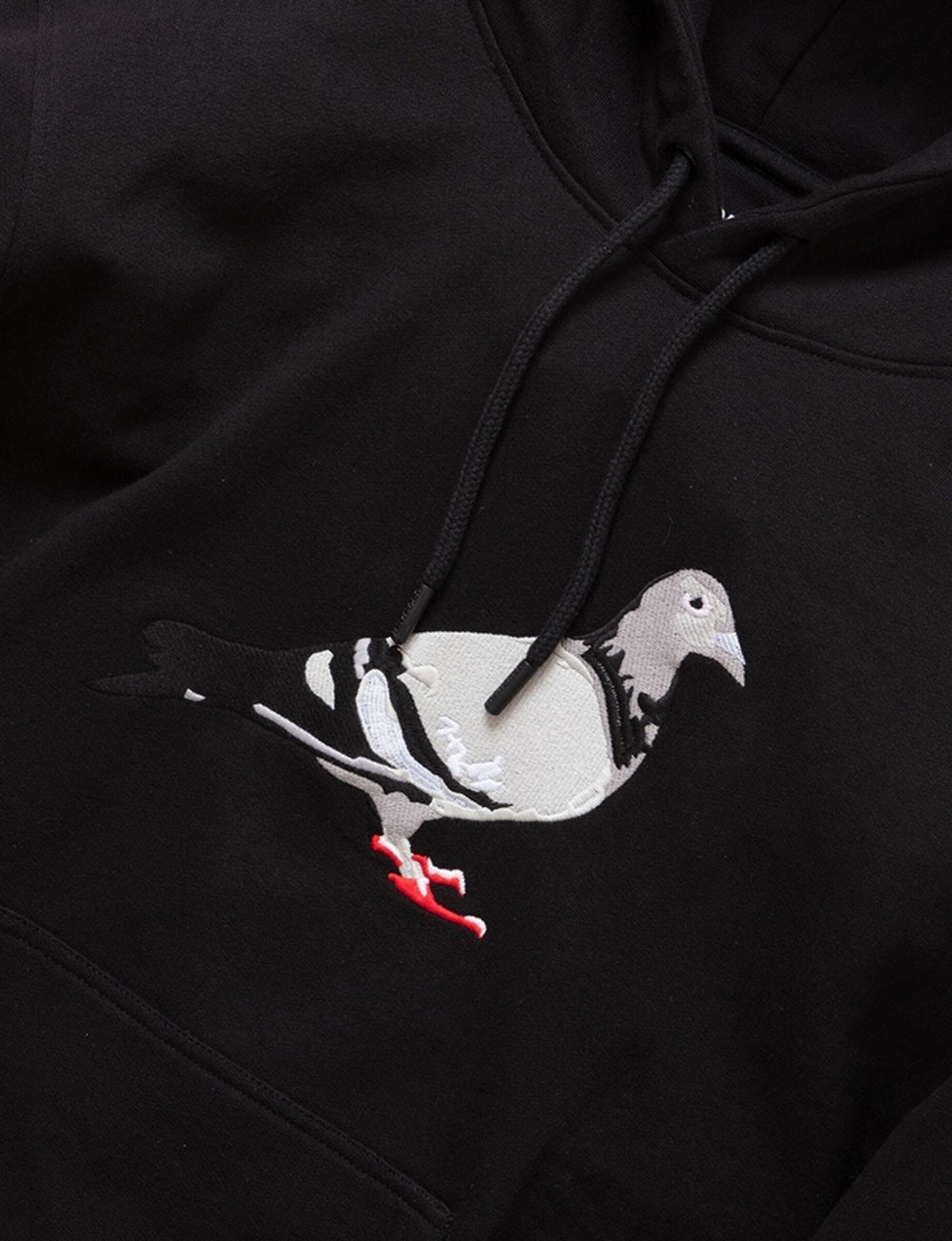 Pigeon Logo Hoodie Black