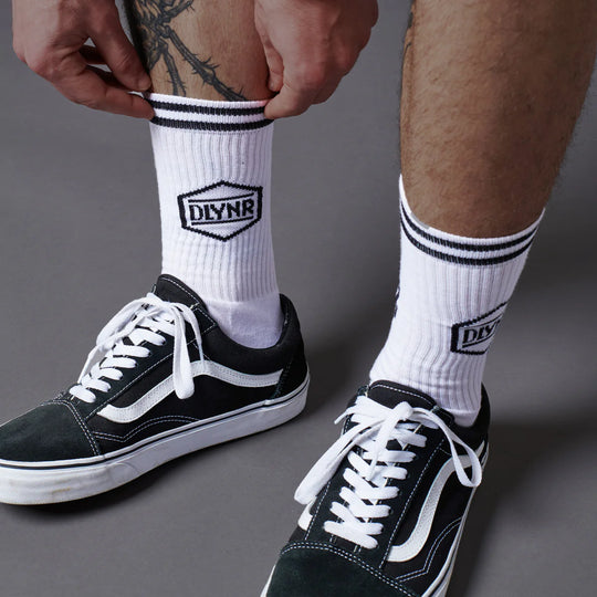 DLYNR Socks White