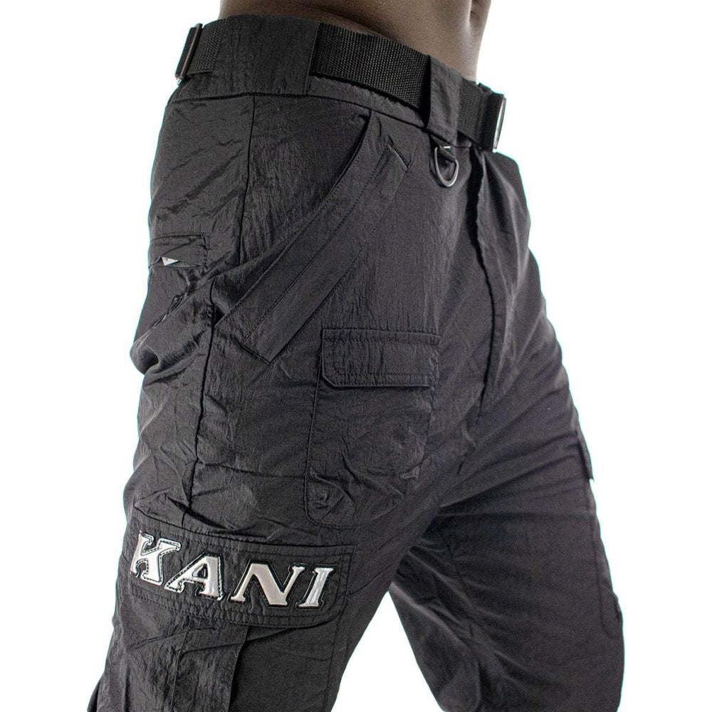 Karl Kani Retro Cargo Pants Crinkle Nylon Jogger Pants