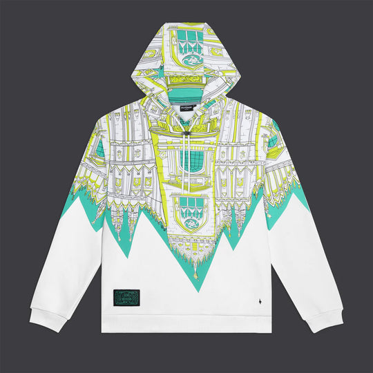BENCH Duomo Over Hoodie White BENCH Duomo Over Hoodie White