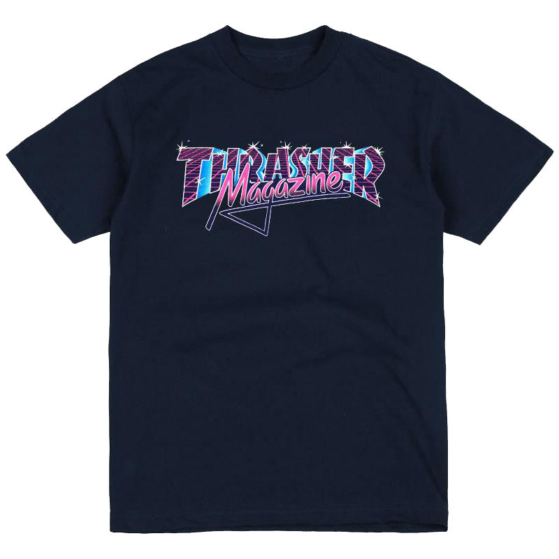 Thrasher Vice Logo T-Shirt Navy